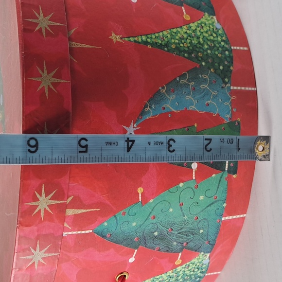 Vintage 2003 Lindy Bowman Gift Box Large Round Hat Christmas Tree Rope Handle - Picture 7 of 7